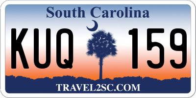SC license plate KUQ159