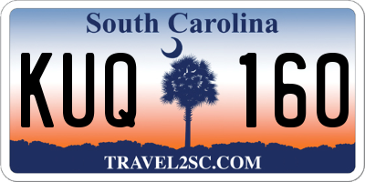 SC license plate KUQ160
