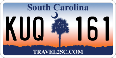 SC license plate KUQ161