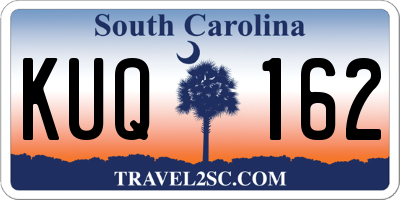 SC license plate KUQ162
