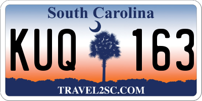 SC license plate KUQ163