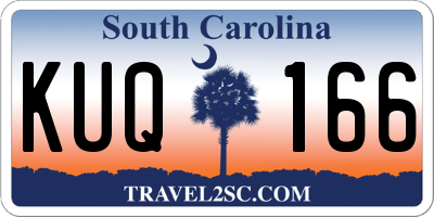 SC license plate KUQ166