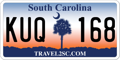 SC license plate KUQ168