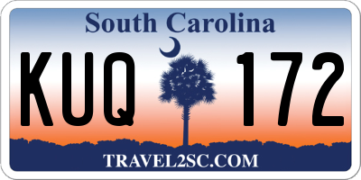 SC license plate KUQ172