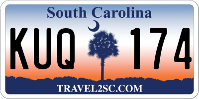 SC license plate KUQ174