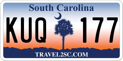 SC license plate KUQ177