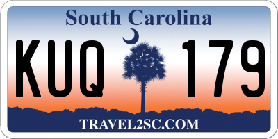 SC license plate KUQ179