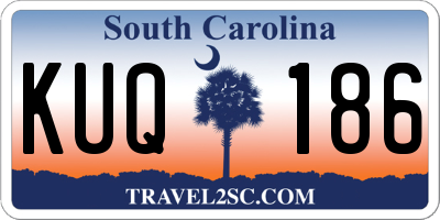 SC license plate KUQ186