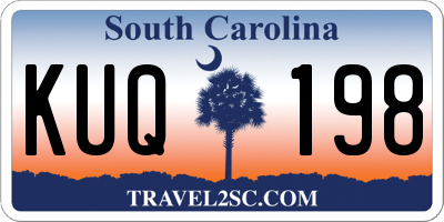 SC license plate KUQ198