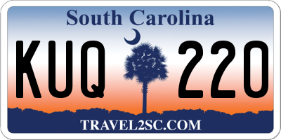 SC license plate KUQ220