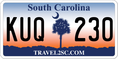 SC license plate KUQ230