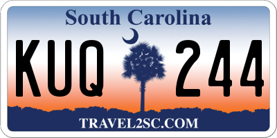 SC license plate KUQ244