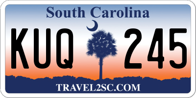 SC license plate KUQ245