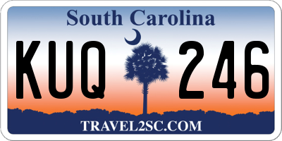 SC license plate KUQ246