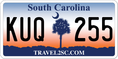 SC license plate KUQ255
