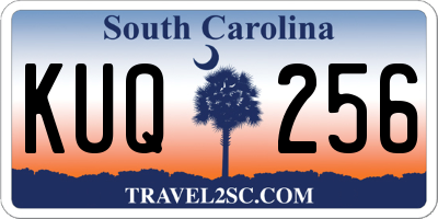 SC license plate KUQ256
