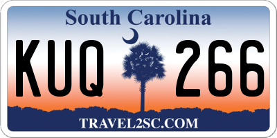 SC license plate KUQ266