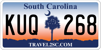 SC license plate KUQ268