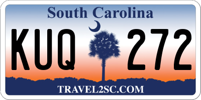 SC license plate KUQ272