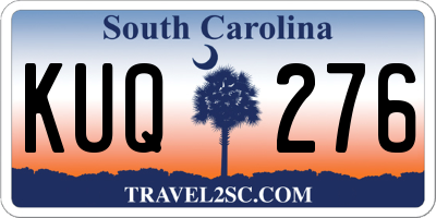 SC license plate KUQ276