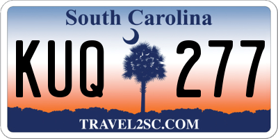 SC license plate KUQ277