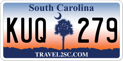 SC license plate KUQ279