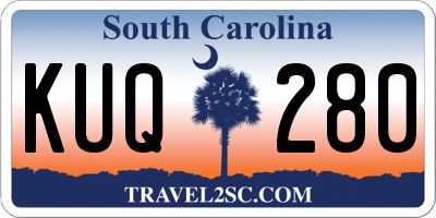 SC license plate KUQ280