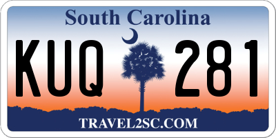 SC license plate KUQ281