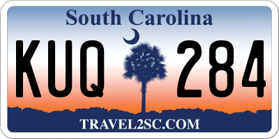 SC license plate KUQ284