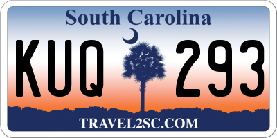 SC license plate KUQ293