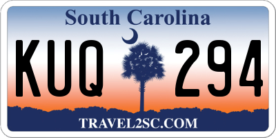SC license plate KUQ294
