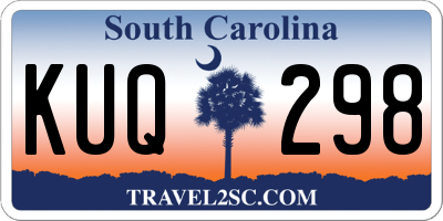 SC license plate KUQ298
