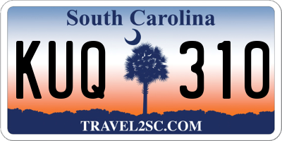 SC license plate KUQ310