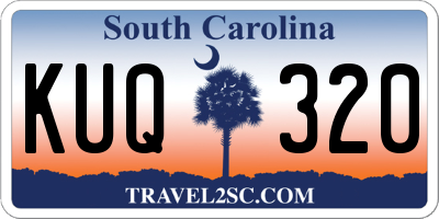 SC license plate KUQ320
