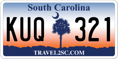 SC license plate KUQ321