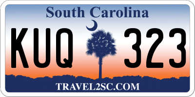 SC license plate KUQ323