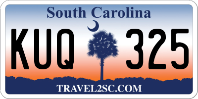 SC license plate KUQ325