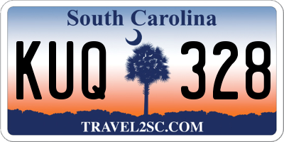 SC license plate KUQ328