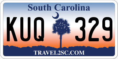 SC license plate KUQ329