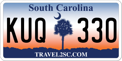 SC license plate KUQ330