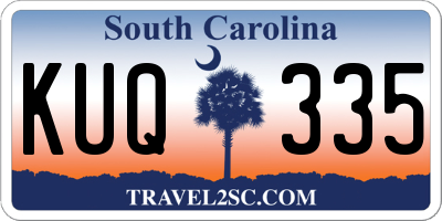 SC license plate KUQ335