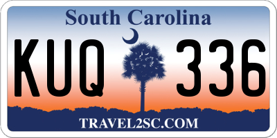 SC license plate KUQ336