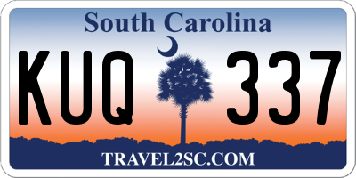 SC license plate KUQ337