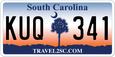 SC license plate KUQ341