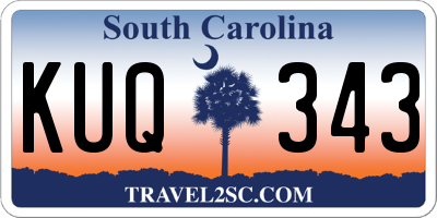 SC license plate KUQ343