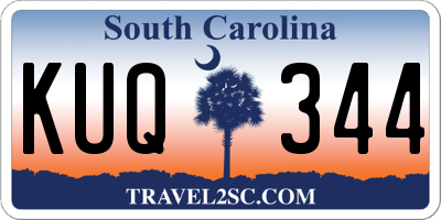 SC license plate KUQ344