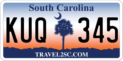SC license plate KUQ345