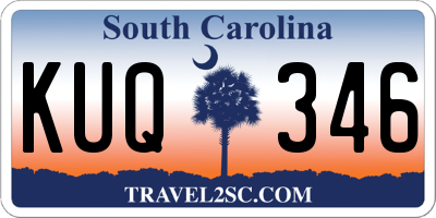 SC license plate KUQ346
