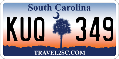 SC license plate KUQ349