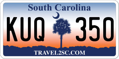 SC license plate KUQ350